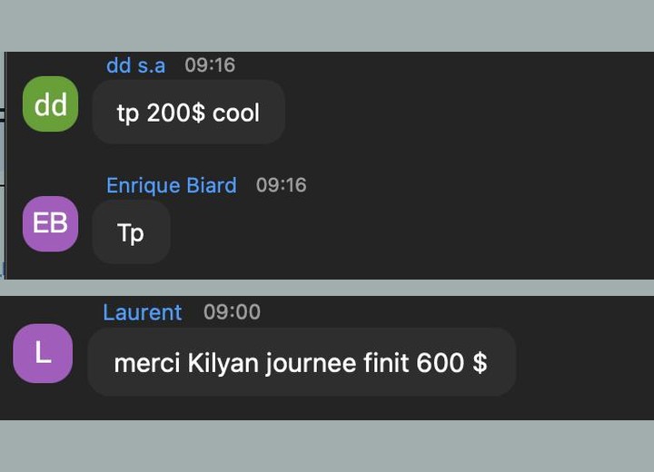 Réactions des membres pendant un live