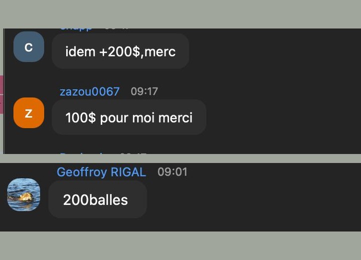 Réactions des membres pendant un live